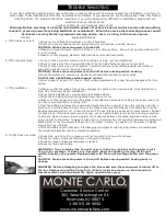 Preview for 6 page of Monte Carlo Fan Company 5AGR56XXD series Owner'S Manual