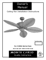 Monte Carlo Fan Company 5CE52 Series Owner'S Manual предпросмотр