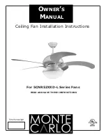 Monte Carlo Fan Company 5CNR52XXD-L Series Owner'S Manual preview