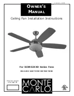 Предварительный просмотр 1 страницы Monte Carlo Fan Company 5CXR52 Owner'S Manual