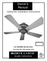 Monte Carlo Fan Company 5DOR52 Series Owner'S Manual предпросмотр