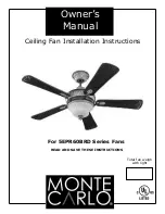 Monte Carlo Fan Company 5EPR60BRD Series Owner'S Manual preview