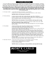 Предварительный просмотр 5 страницы Monte Carlo Fan Company 5GL66 Series Owner'S Manual