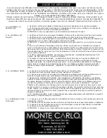 Предварительный просмотр 10 страницы Monte Carlo Fan Company 5hM52XX series Owner'S Manual