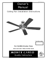 Monte Carlo Fan Company 5LCR52 Series Installation Instructions Manual предпросмотр