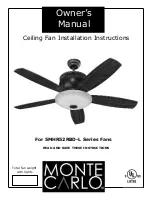 Monte Carlo Fan Company 5MHR52RBD-L Series Owner'S Manual предпросмотр