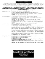 Предварительный просмотр 8 страницы Monte Carlo Fan Company 5MHR52RBD-L Series Owner'S Manual