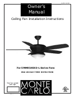 Monte Carlo Fan Company 5MMR54 D-L Series Installation Instructions Manual предпросмотр