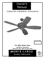 Предварительный просмотр 1 страницы Monte Carlo Fan Company 5MX series Owner'S Manual