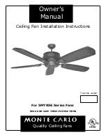 Предварительный просмотр 1 страницы Monte Carlo Fan Company 5MYR56 Series Owner'S Manual