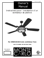 Предварительный просмотр 8 страницы Monte Carlo Fan Company 5MZR54 D Series Installation Instructions Manual