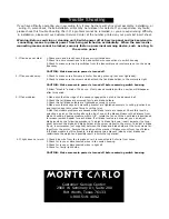 Предварительный просмотр 6 страницы Monte Carlo Fan Company 5NCR56 Series Owner'S Manual