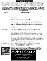 Предварительный просмотр 7 страницы Monte Carlo Fan Company 5ROR Series Owner'S Manual