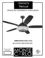 Monte Carlo Fan Company 5SRR54XXD Series Installation Instructions Manual предпросмотр