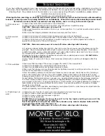 Предварительный просмотр 6 страницы Monte Carlo Fan Company 5TQ52XXD-L Series Owner'S Manual