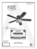 Предварительный просмотр 1 страницы Monte Carlo Fan Company 5TV52XXD Series Instructions Manual