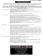 Предварительный просмотр 8 страницы Monte Carlo Fan Company 5VBR60 D Series Owner'S Manual