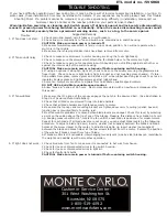 Предварительный просмотр 7 страницы Monte Carlo Fan Company 5VSR60XXD Series Owner'S Manual