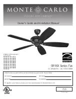 Monte Carlo Fan Company AC-572LF2000 Owner'S Manual And Installation Manual preview