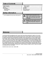 Preview for 2 page of MONTEAUX BOR01404 Use And Care Manual