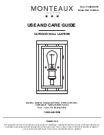 Preview for 1 page of MONTEAUX DC-C1848-S Use And Care Manual