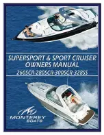 Monterey Sport Cruiser 260SCR Owner'S Manual preview