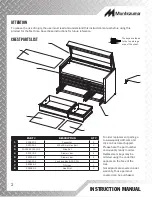 Предварительный просмотр 2 страницы Montezuma 41" TOOL CHEST AND CABINET Instruction Manual