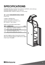 Предварительный просмотр 3 страницы Montezuma M162403SL Owner'S Manual