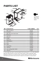 Предварительный просмотр 4 страницы Montezuma M1624SC Owner'S Manual