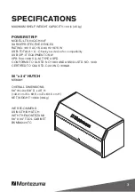 Предварительный просмотр 3 страницы Montezuma M5624H Owner'S Manual