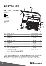 Preview for 4 page of Montezuma Triangle DX411B Owner'S Manual