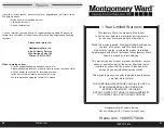 Preview for 11 page of Montgomery Ward 718911 Instruction Manual