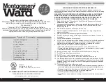 Preview for 2 page of Montgomery Ward 745770 Instruction Manual