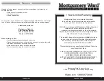 Preview for 9 page of Montgomery Ward 745770 Instruction Manual