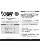 Preview for 2 page of Montgomery Ward 747008 Instruction Manual