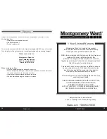 Preview for 8 page of Montgomery Ward 747008 Instruction Manual