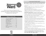 Preview for 2 page of Montgomery Ward 762903 Instruction Manual