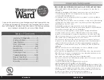 Preview for 2 page of Montgomery Ward 767000 Instruction Manual