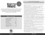 Preview for 2 page of Montgomery Ward 769168 Instruction Manual