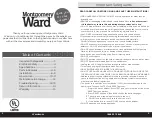 Preview for 2 page of Montgomery Ward 769358 Instruction Manual