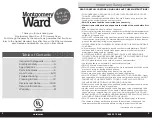 Предварительный просмотр 2 страницы Montgomery Ward 785512 Instruction Manual