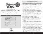 Preview for 2 page of Montgomery Ward 785516 Instruction Manual