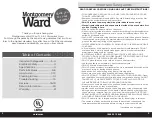 Предварительный просмотр 2 страницы Montgomery Ward 788912 Instruction Manual