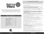 Preview for 2 page of Montgomery Ward 795734 Instruction Manual