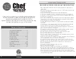 Preview for 2 page of Montgomery Ward Chef TESTED 796463 Instruction Manual