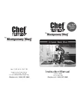 Montgomery Ward Chef Tested CTSM77 BLACK Instruction Manual предпросмотр