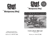 Montgomery Ward Chef Tested CWS001 Instruction Manual preview