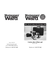 Preview for 1 page of Montgomery Ward DJC158SCZ Instruction Manual