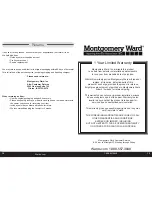 Preview for 7 page of Montgomery Ward DMF-008C Instruction Manual