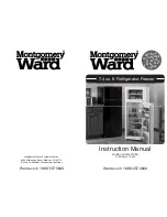 Preview for 1 page of Montgomery Ward FR75W Instruction Manual